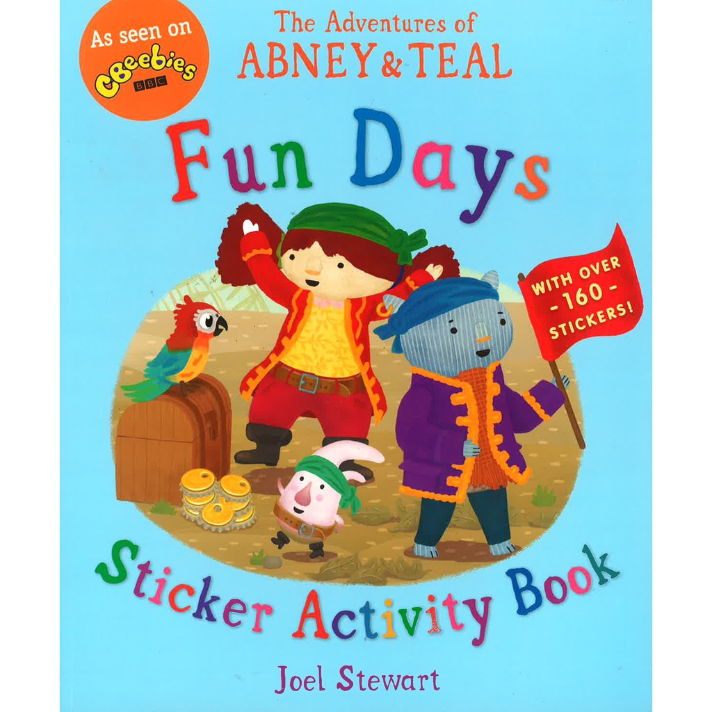 BBW The Adventures Of Abney Teal Fun Days Sticker Activity Book