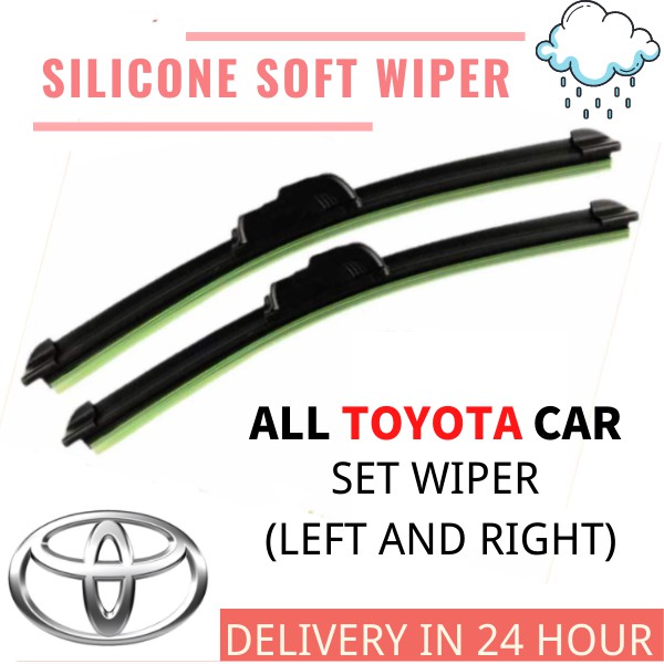 TOYOTA SILICONE SOFT WIPER Alphard Avanza Corolla Altis Camry Vios