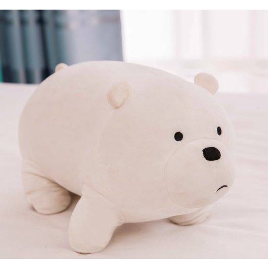 30 50cm We Bare Bears Doll Panda Grizzly Ice Bear Stuffed Toys Gift