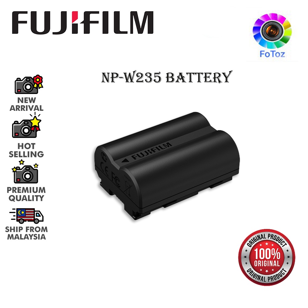 FUJIFILM NP W235 Lithium Ion Battery 7 2V 2200mAh Shopee Malaysia