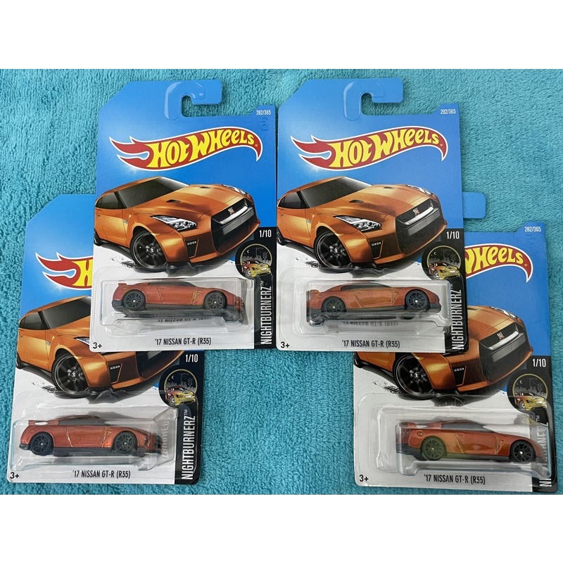 Hot Wheels 17 Nissan Skyline GT R R35 Oren Pcs Shopee Malaysia