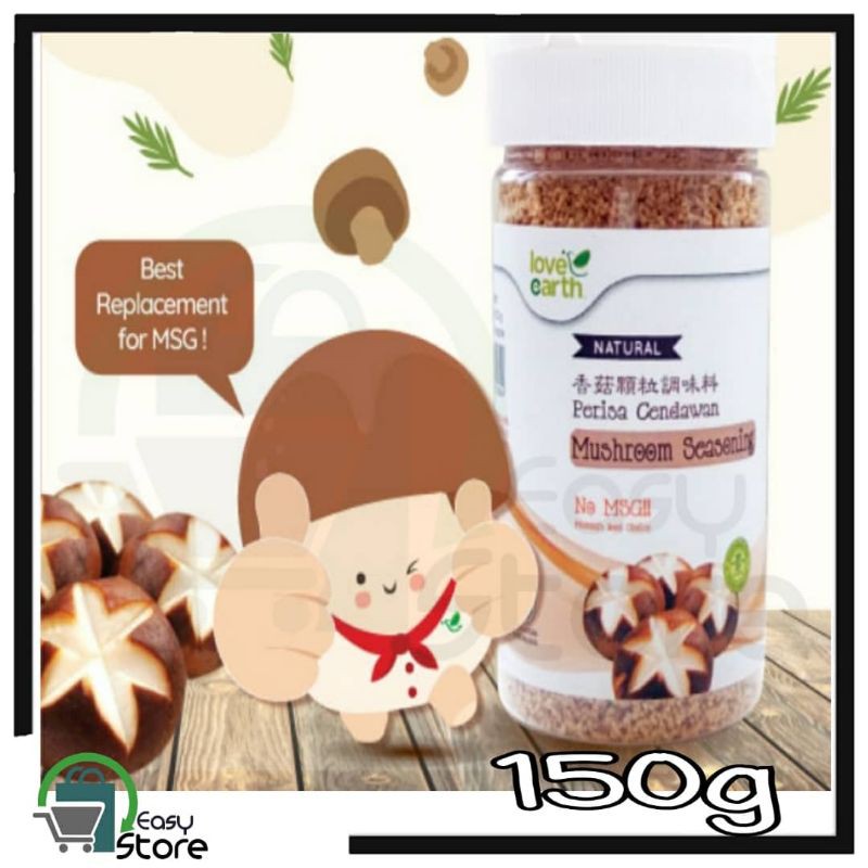 Love Earth Natural Mushroom Seasoning 150g Halal 100 Natural