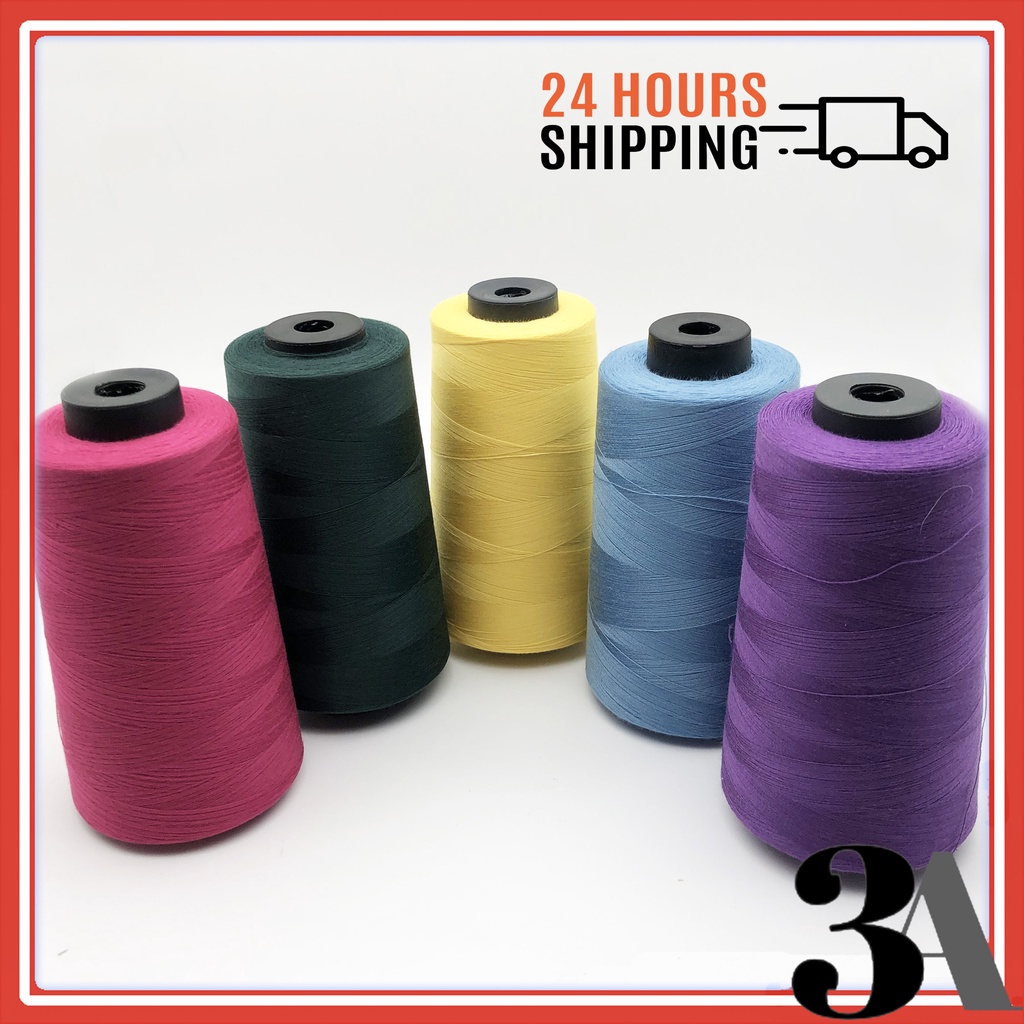 Spun Polyester Sewing Thread Benang Jahit 4500m Various Color Made In