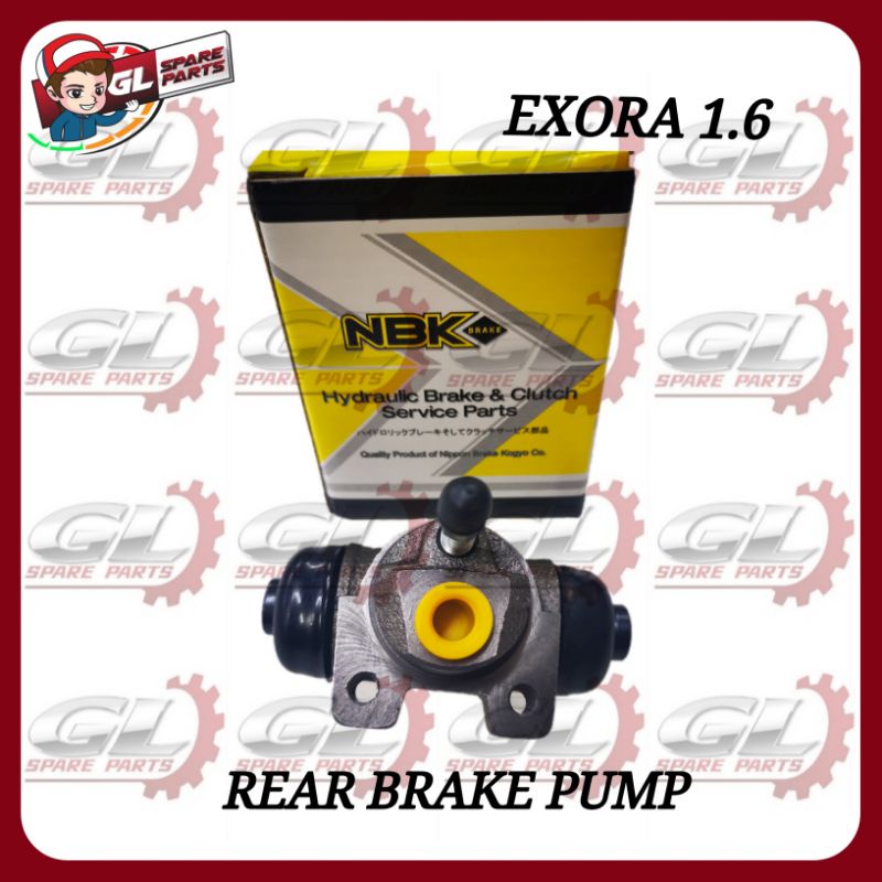 PROTON EXORA 1 6 CPS TURBO CFE REAR BRAKE PUMP WHEEL CYLINDER NBK