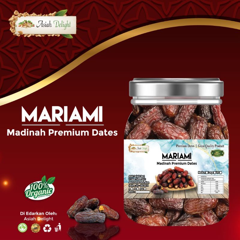 Kurma Mariami Piarom Premium Dates G Shopee Malaysia