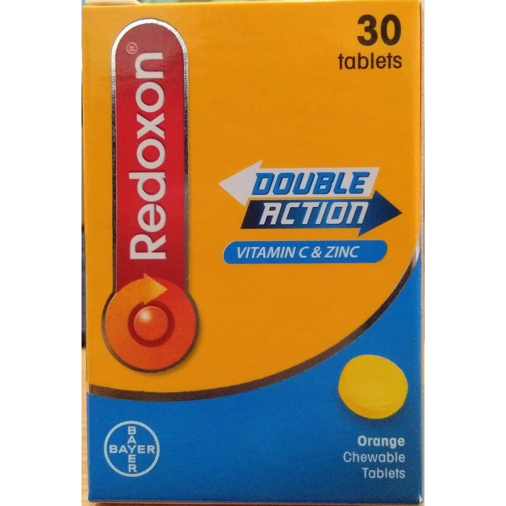 Redoxon Double Action Vitamin C And Zinc Tablets Chewable Shopee