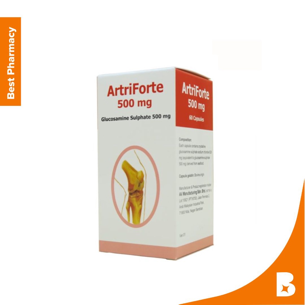 Avm Artrisa Mg Artriforte Glucosamine Sulphate Mg S