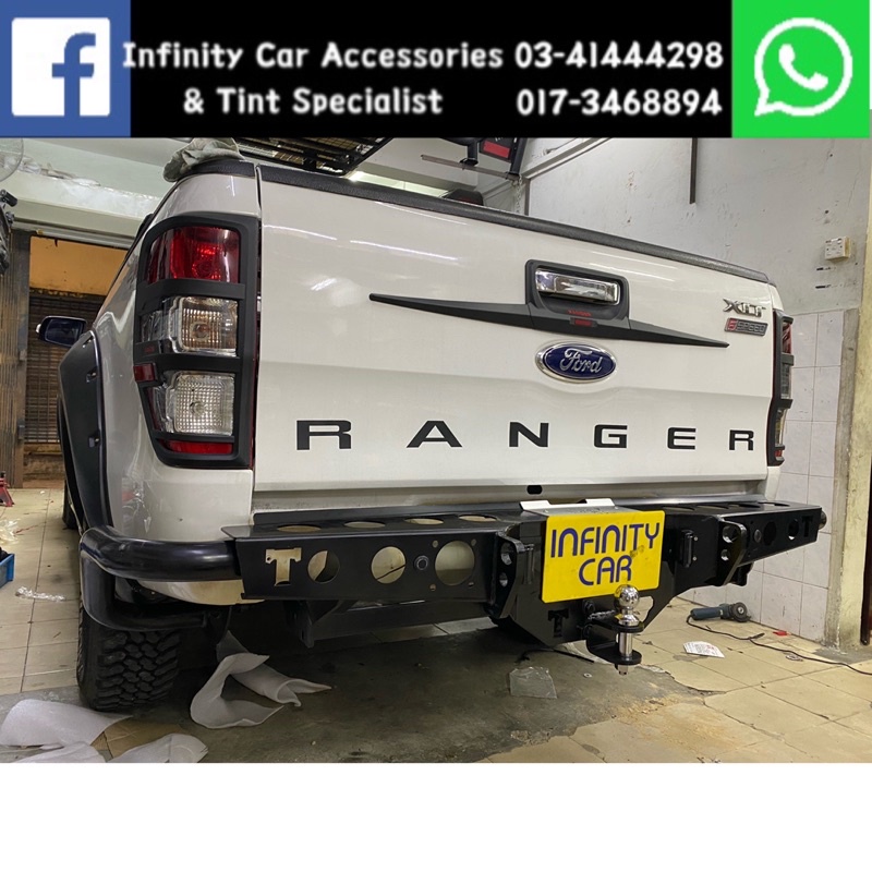 Hilux Vigo Revo Navara Ranger Triton Dmax Rear Bull Bar Bumper Shopee