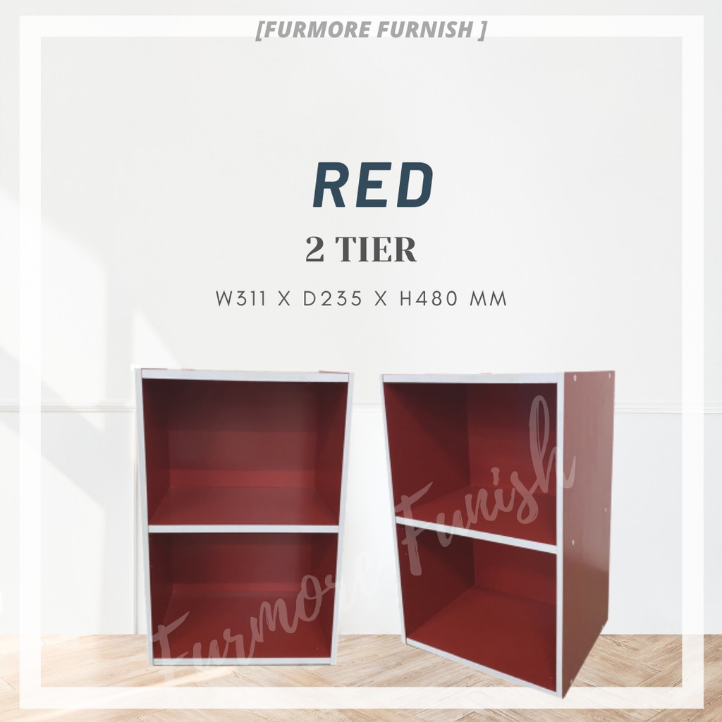 Ready Stock Diy Tier High Quality Multipurpose Colorful Rack Book