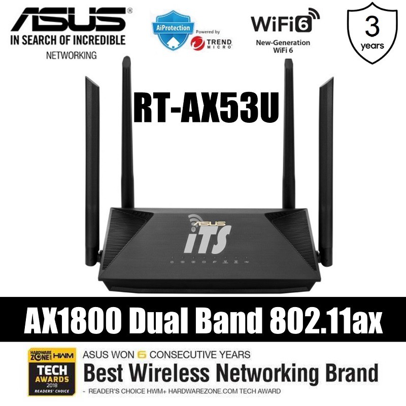 Asus Ax Dual Band Wifi Router Supporting Mu Mimo And Ofdma Rt