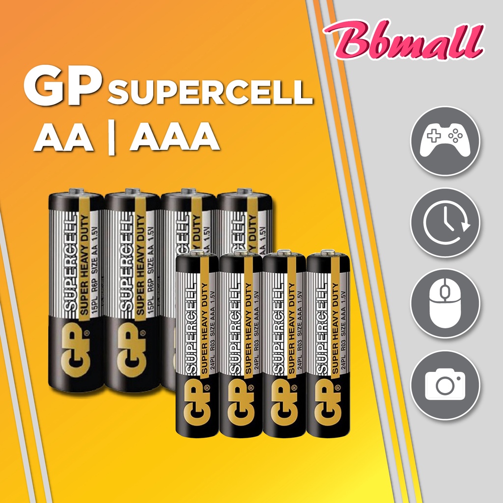 Gp Supercell Super Heavy Duty Aa Aaa V Battery Batteries Pieces