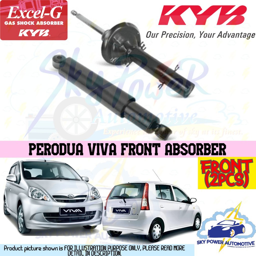 PERODUA VIVA KAYABA KYB EXCEL G GAS SHOCK ABSORBER FRONT 2PCS