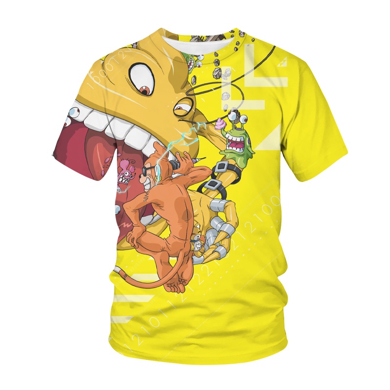 New Arrival T Shirt Fashion Anime Streetwear Digimon Adventure 3D Print