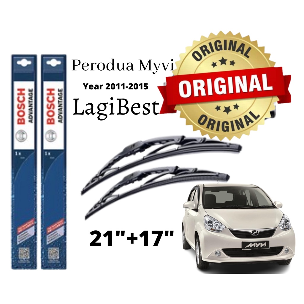 Bosch Advantage U Hook Wiper Set For Perodua Myvi Lagibest