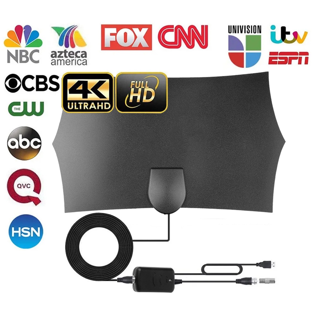 Digital TV Antenna 300 Mile Range HD 4K Antenna Digital With Amplifier