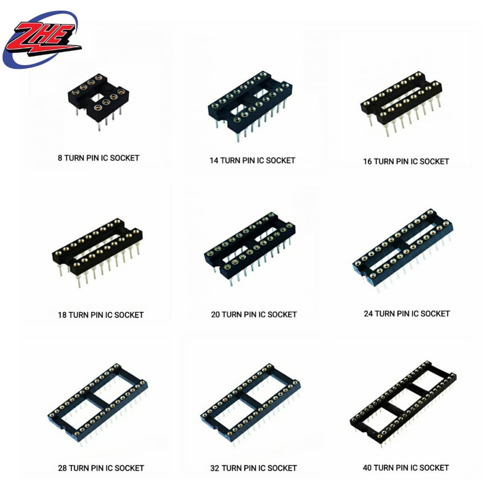 IC SOCKET ROUND HOLE IC SOCKET DIP8 40 HOLDER DIP SOCKET TURN