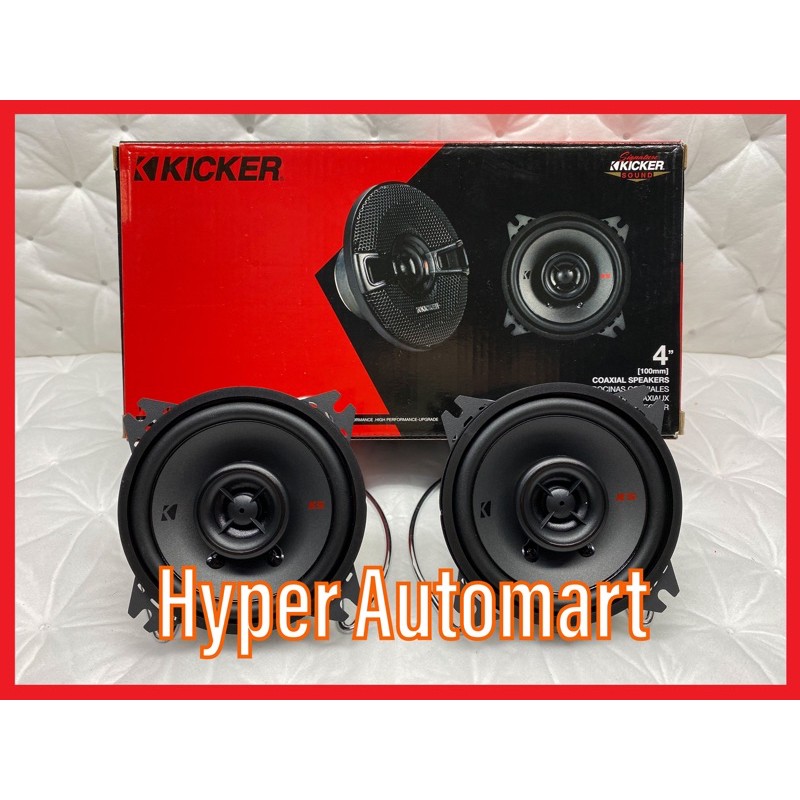 Kicker Car KS Series 4 Inch 2 Way Coaxial Speaker KSC 40 Perodua Myvi