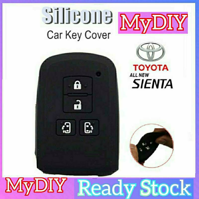 Silicone Car Remote Control Key Case Cover Casing Toyota Sienta