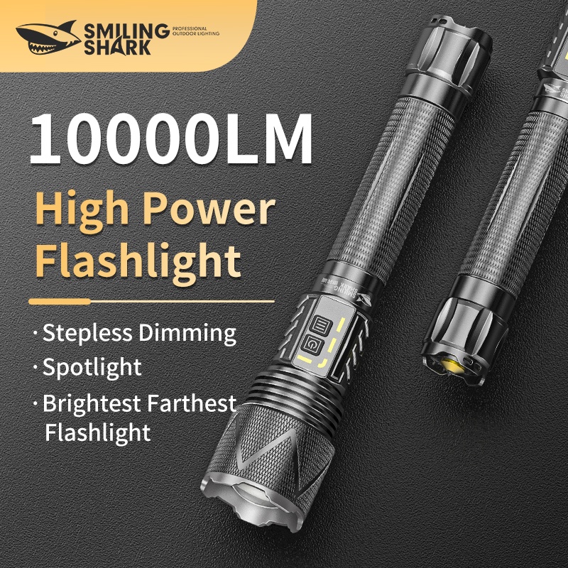 SmilingShark Powerful Strong Torch Light Led P360 15000Lm Strong Bright