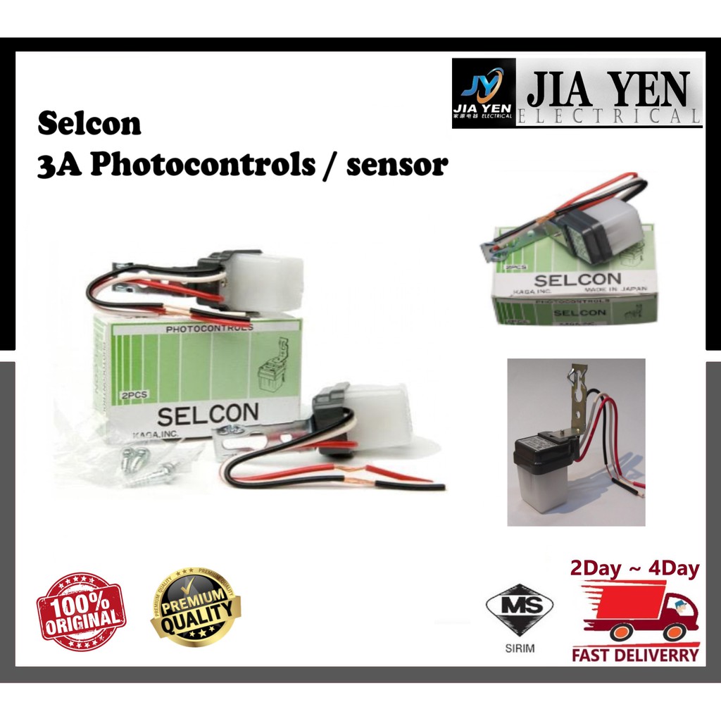 Selcon 3A Photocell Switch Day And Night Lighting Auto Sensor