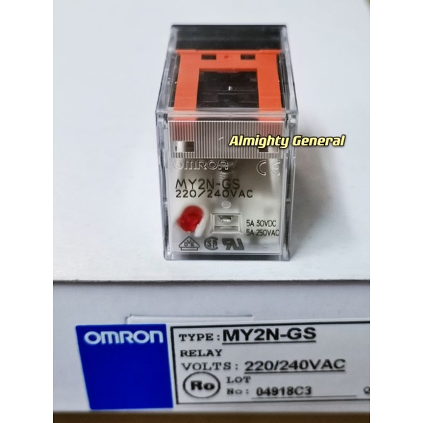 Original Omron My N Gs Power Relay Pin Ac V Ac V Shopee