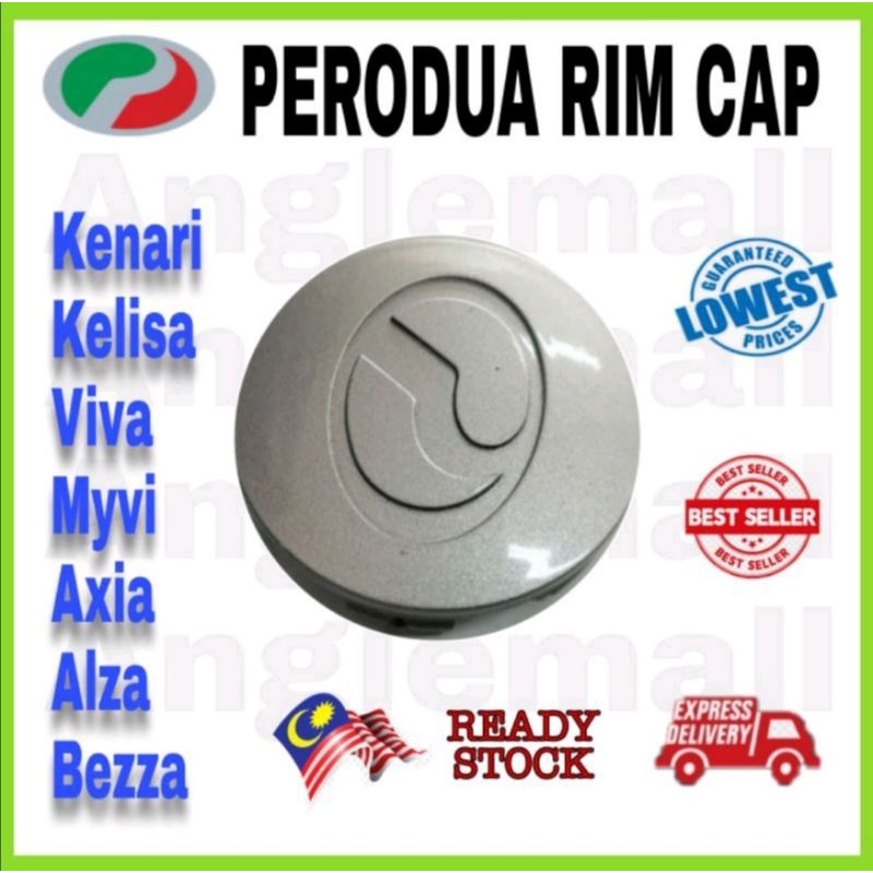 Perodua Wheel Cap Myvi Viva Kelisa Kenari Rim Center Cap With Logo