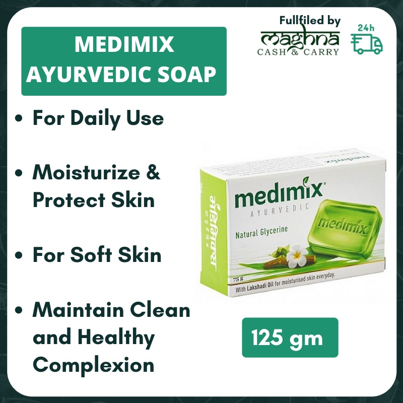 Medimix Ayurvedic Natural Glycerine With Lakshadi Oil Soap Body 1 Bar