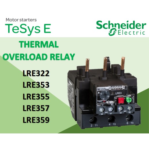 Schneider Thermal Overload Relay Tesys E Easypact Lre Lre Lre