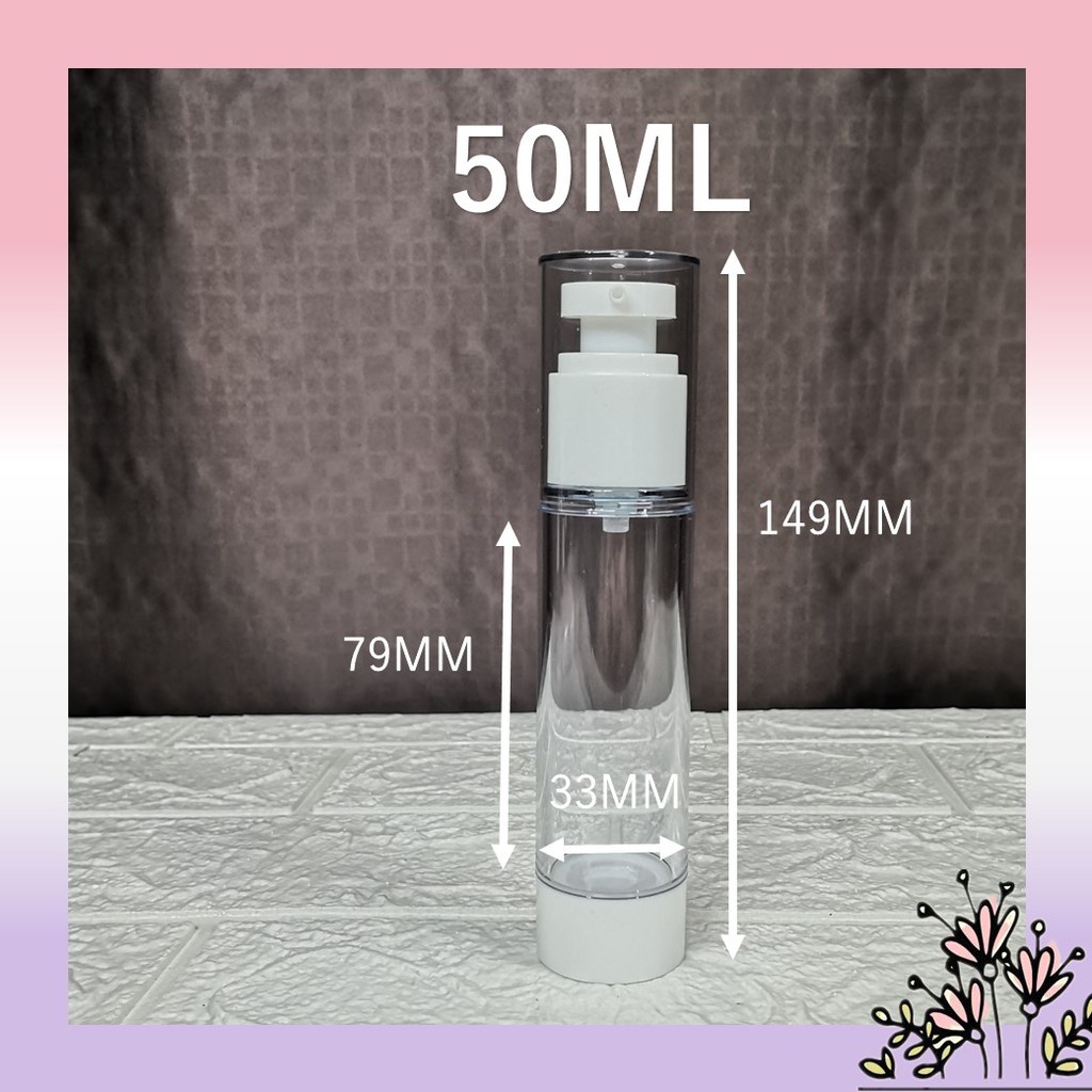 Ml Ml Ml Airless Pump Bottle Botol Pam Airless Serum Lotion