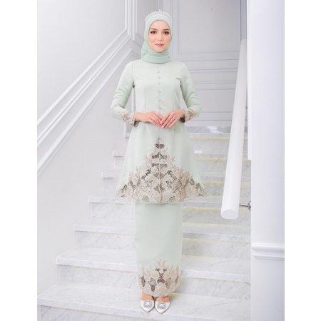 Hijabistahub Mila Kebaya Bride Series Baju Nikah Hh Shopee Malaysia