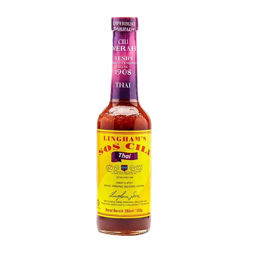 Lingham S Chilli Sauce Extra Hot Thai Garlic Ginger Original JB