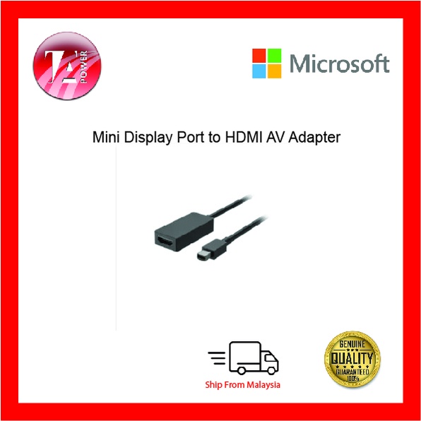 Pre Order Microsoft Mini Displayport To Hdmi Av Adapter Eju