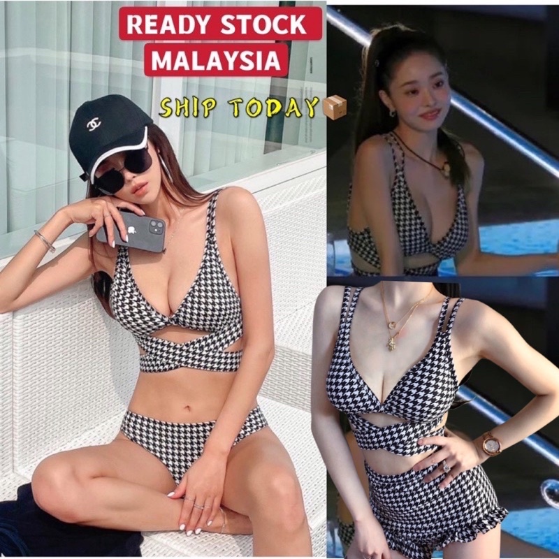 Malaysia Ready Stock Bikini Swimsuit Swimwear Fast Shipping Baju Renang