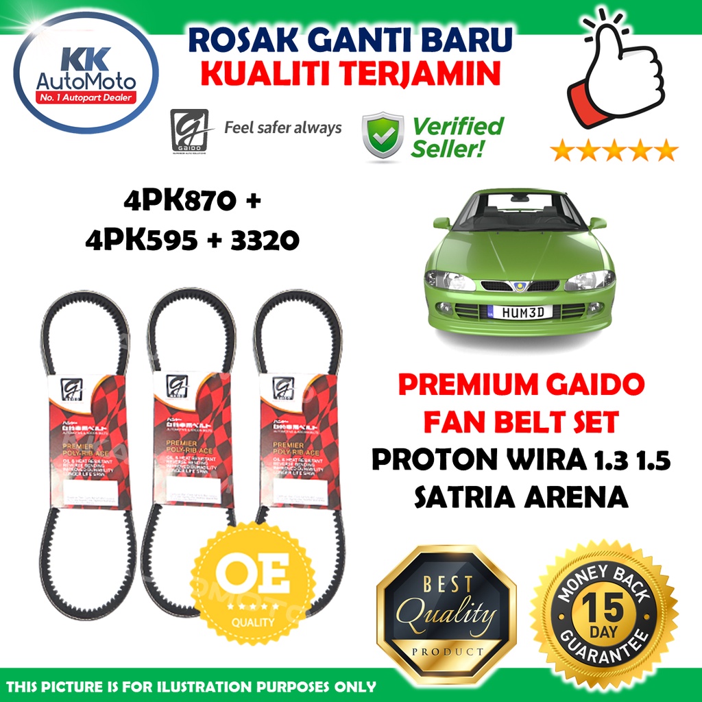 Proton Wira 1 3 1 5 Satria Arena Premium Quality Gaido 4PK870