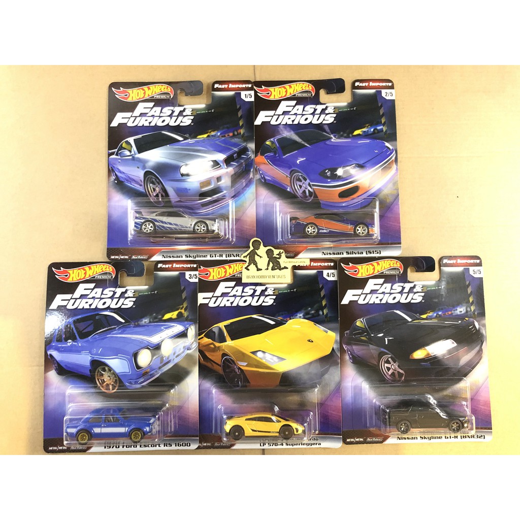 Hot Wheels Premium Fast Furious Wave A Set Of Pcs Shopee