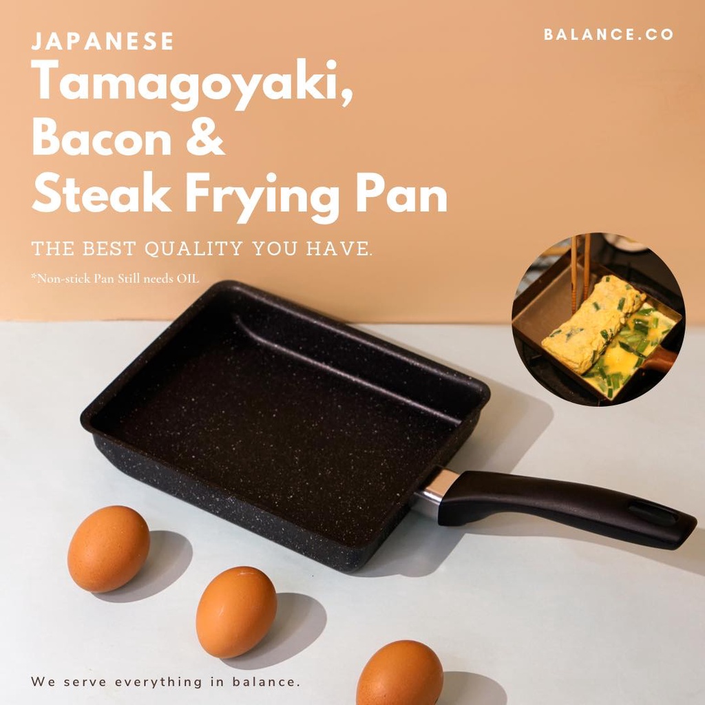 Cm Cm Balance Co Tamagoyaki Square Non Stick Frying Pan