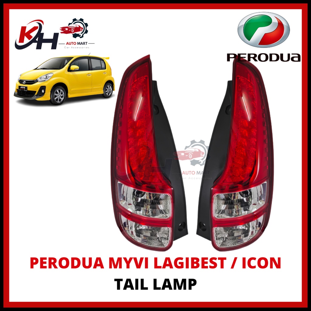 PERODUA MYVI LAGI BEST ICON TAIL LAMP LIGHT LAMPU BELAKANG BESAR DRIVER