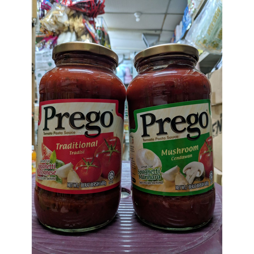 Prego Spaghetti Sauce 680g Traditional Mushroom Shopee Malaysia