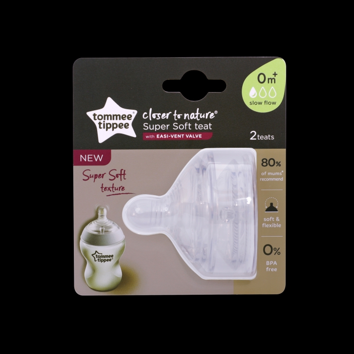 Tommee Tippee Closer To Nature Teats Fast Medium Slow Variflow Thick