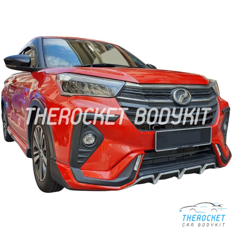 Perodua Ativa Gear Up Full Skirt Bodykit With Spoiler Material PU With