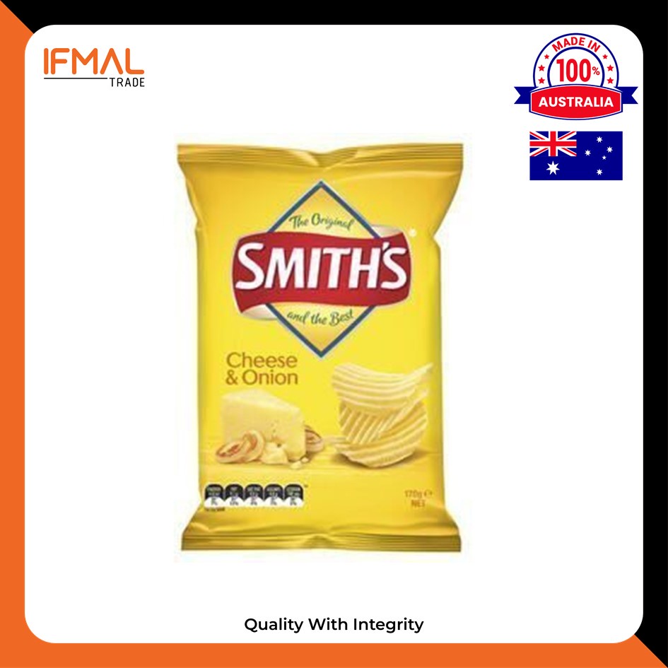 Smiths Cheese Onion Flavoured Crinkle Cut Potato Chips 170g Shopee