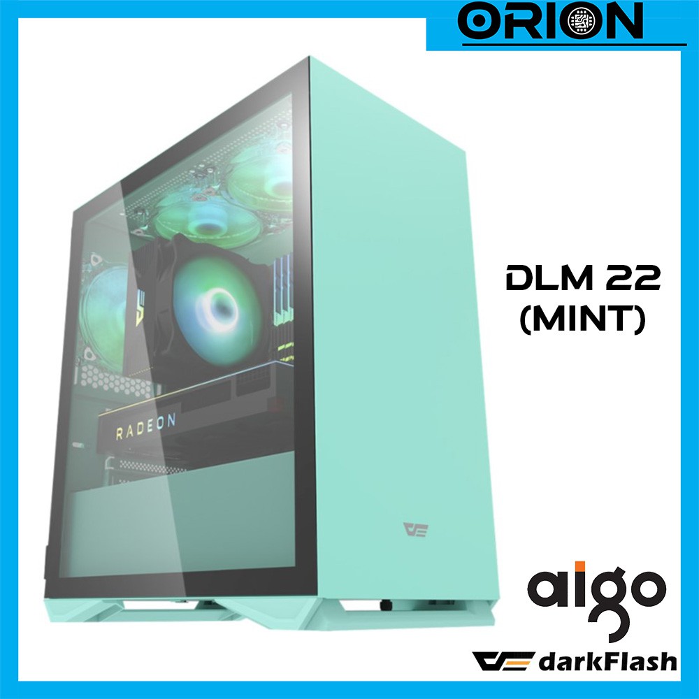 Aigo Darkflash DLM 22 Limited Edition Mint Pink Black White TG MATX