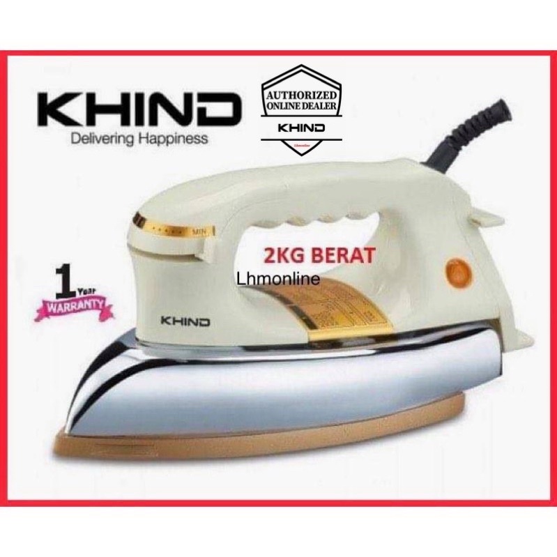 Khind Elba Steam Iron Seterika Electric Dry Iron Steam El T El El