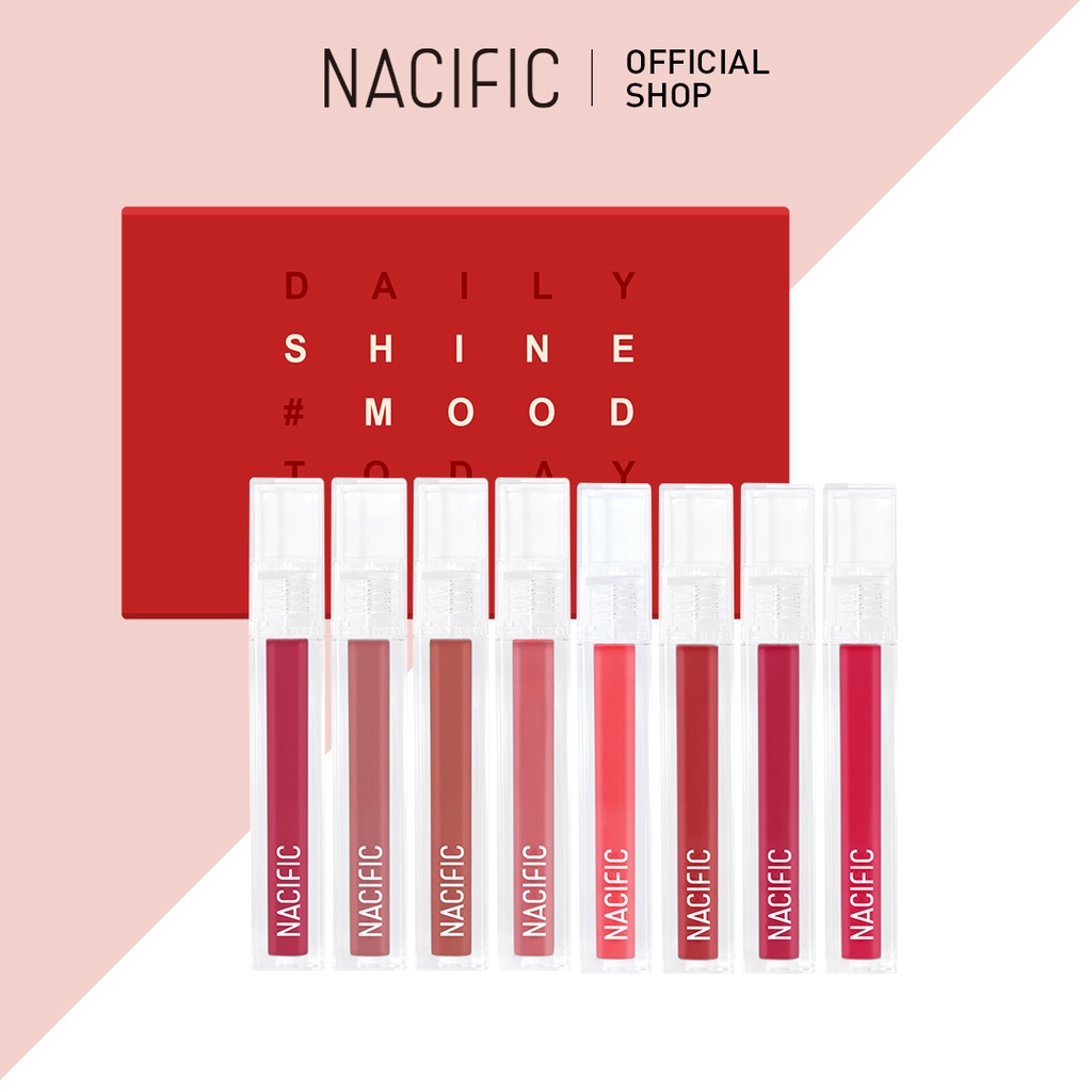 NACIFIC Shine Mood Slick Lip Tint Set 8EA Shopee Malaysia