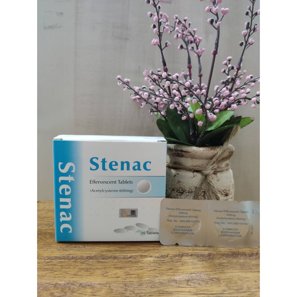 Stenac Effervescent Tablet 600MG 30 S Exp 01 2022 Shopee Malaysia