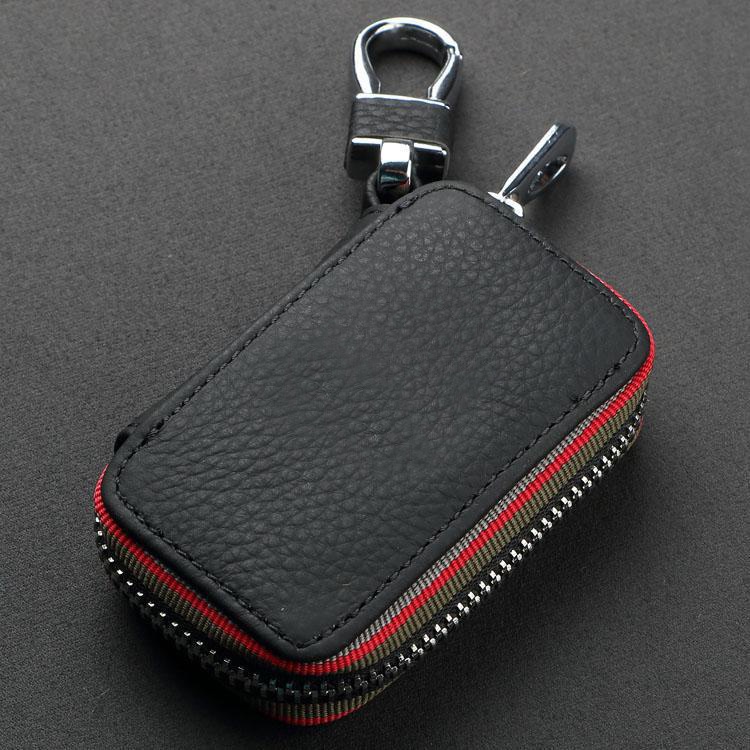 Genuine Cow Leather Car Key Pouch Key Chain Key Holder For All