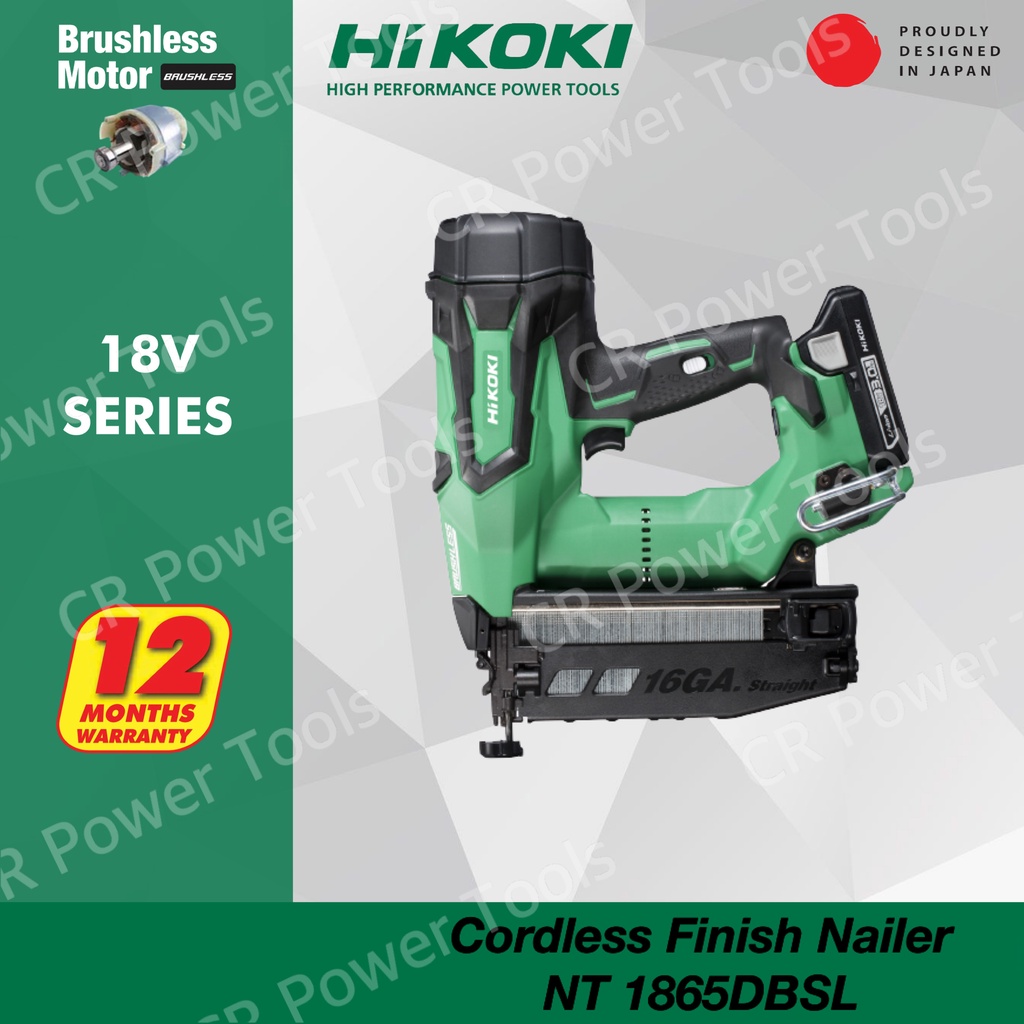 Hikoki Cordless Finish Nailer Nt Dbsl V Solo Set Shopee Malaysia