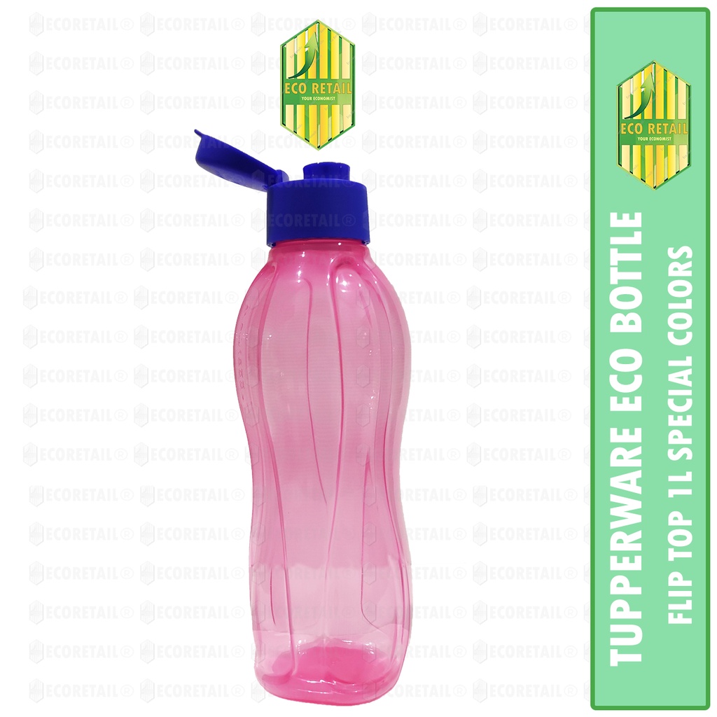 ORIGINAL TUPPERWARE ECO BOTTLE FLIP TOP 1L 1LITER WATER BOTTLE SPECIAL