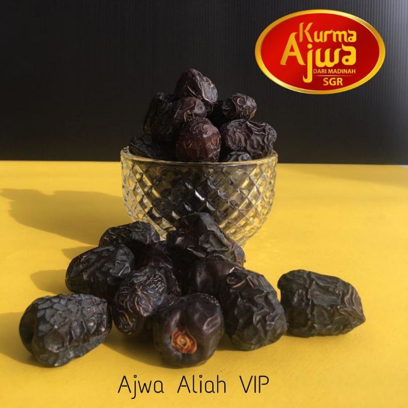 Kurma Ajwa Aliah Dari Tanah Haram Madinah Mix VIP Size 500g 1kg Ready