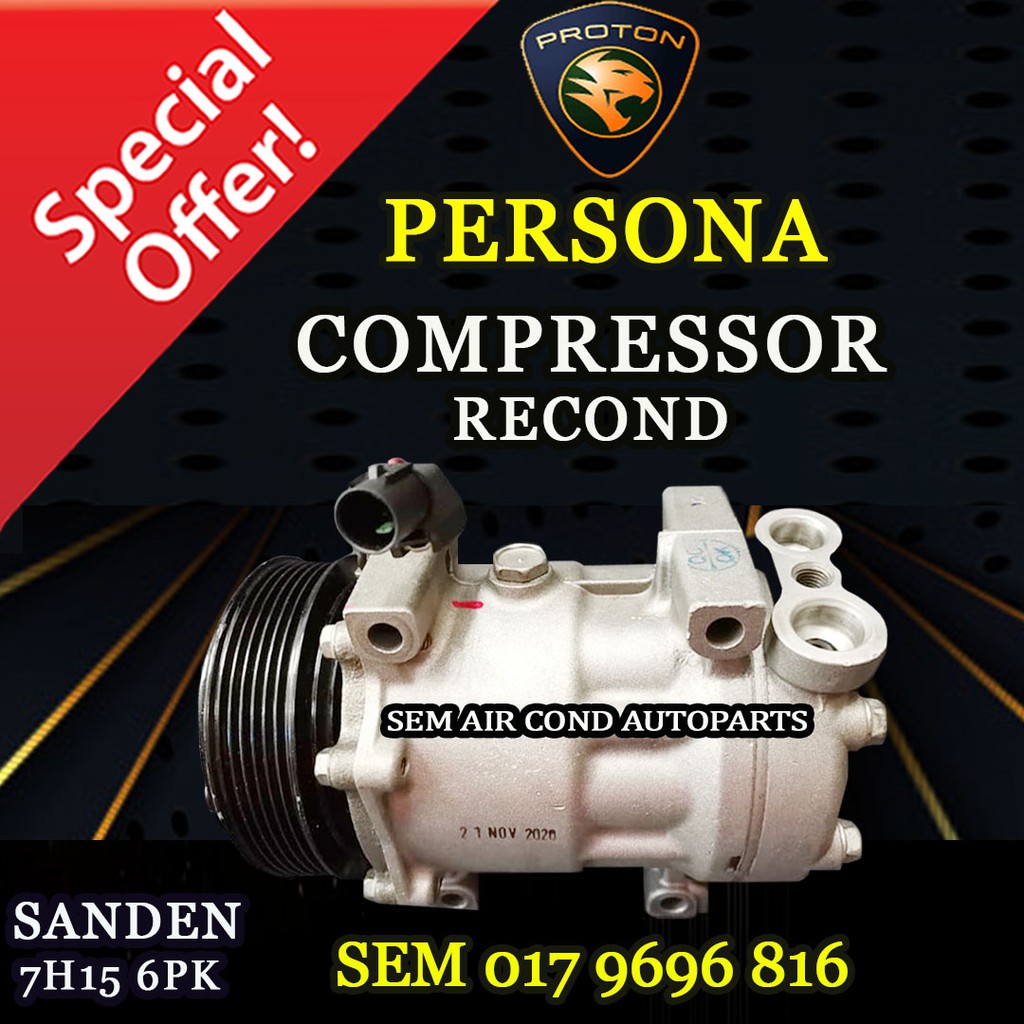 Proton Persona Old Model Sanden H Pk Recond Compressor Kompresor